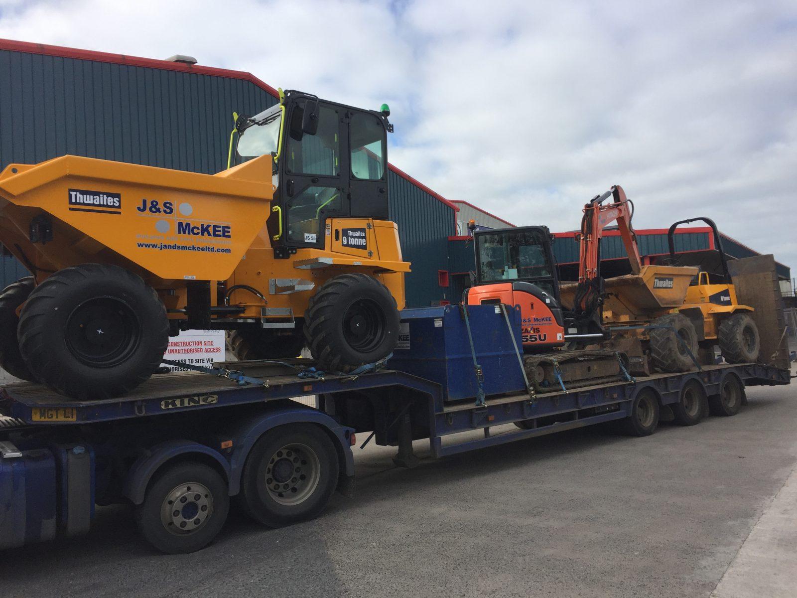 Dumpers and diggers ready for home