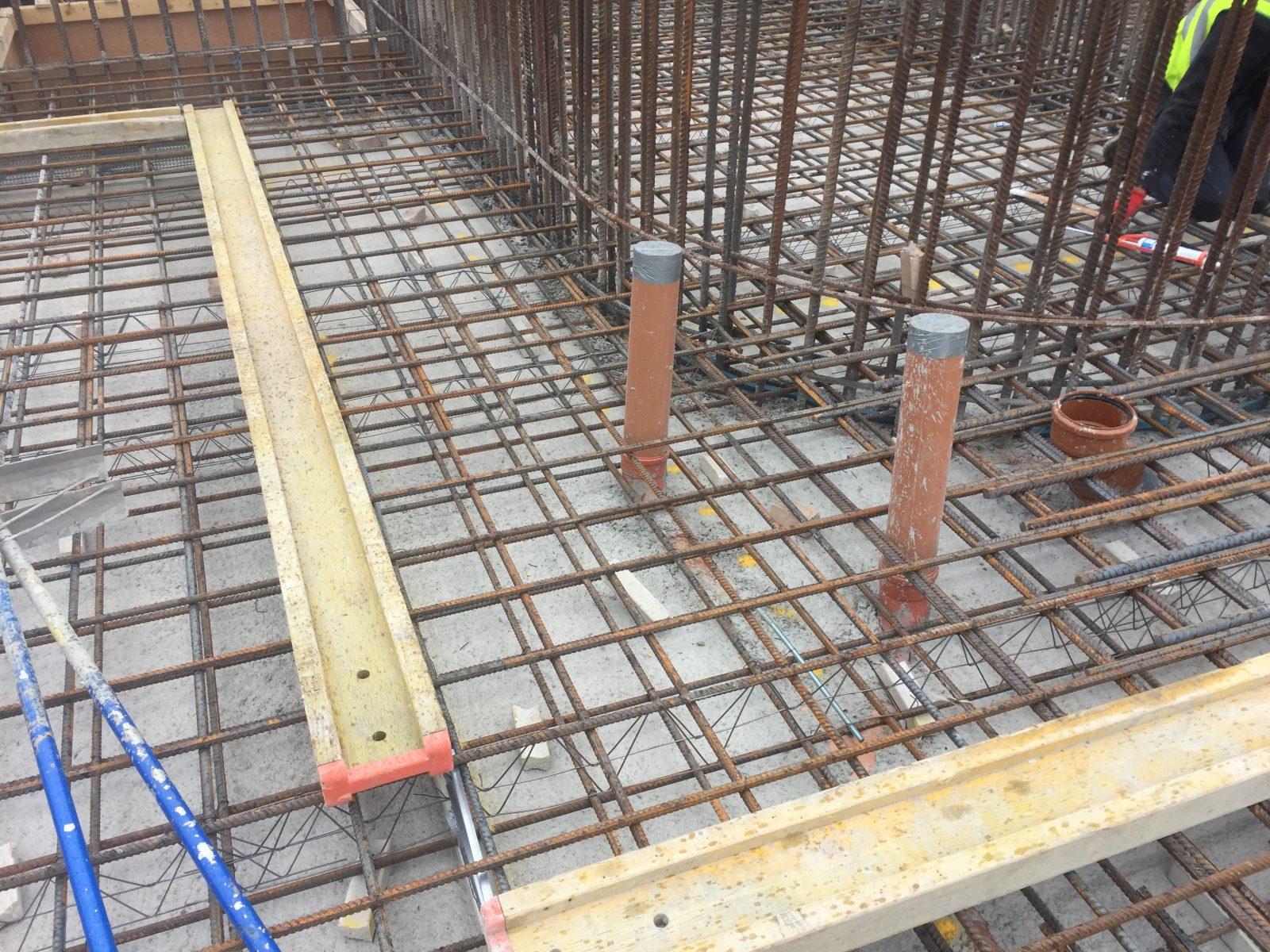 Close up of steels for floor
