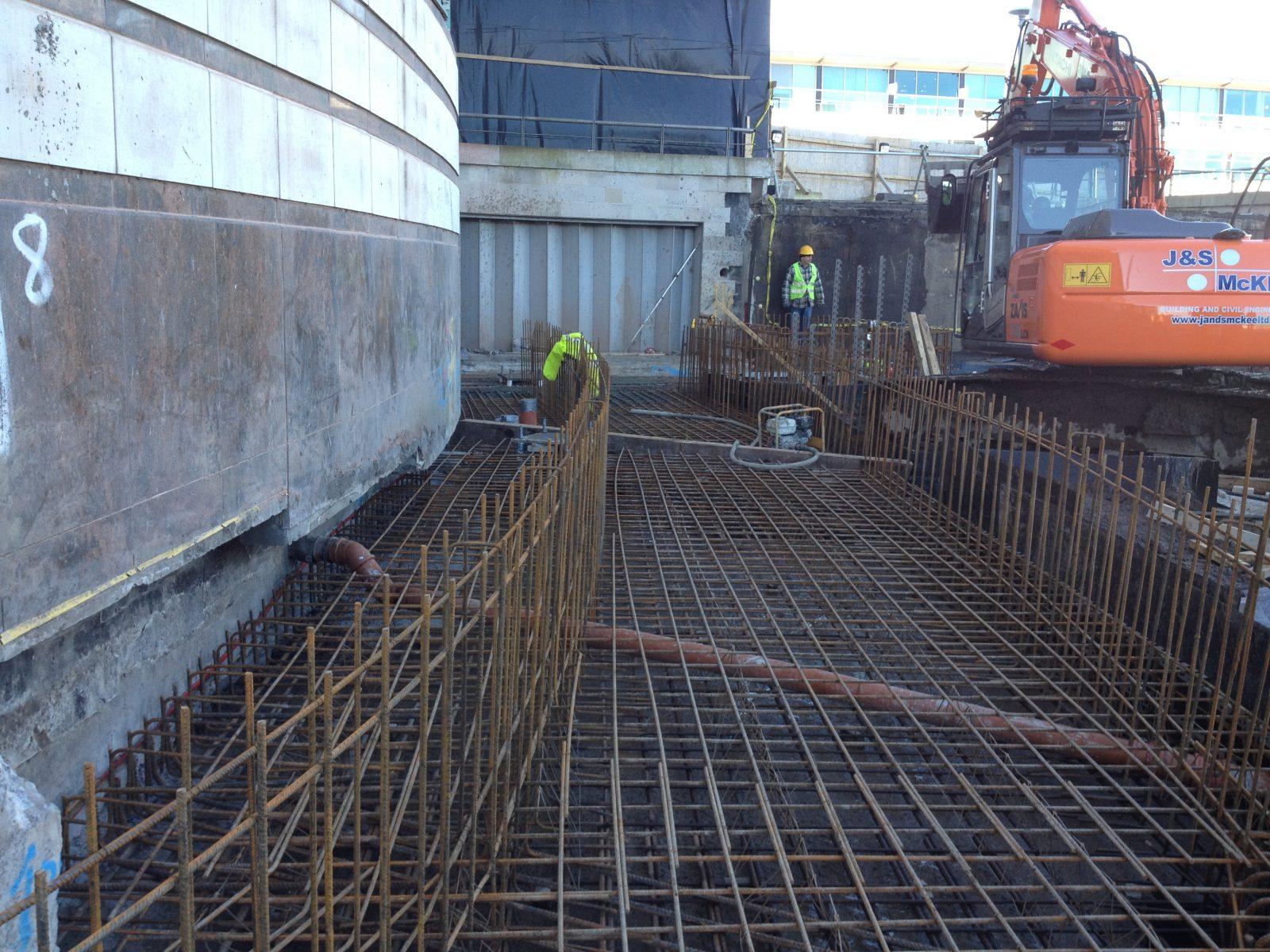 Steel work for reinforced concrete